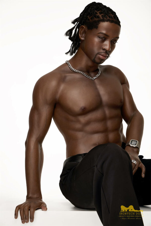 James M8 176cm, Irontech Doll, Muñeco Sexual Hombre, Silicona, Un Negro Muy Atractivo - Imagen 22