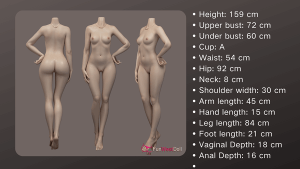 Sophiemina #029S 159cm, A-Cup, FunWestDoll, Silicona, Textura de Piel Realista - Imagen 34