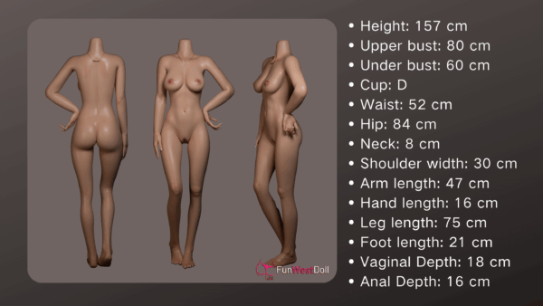 Alexa FSD014 #045S 157cm, D-Cup, FunWestDoll, Silicona - Imagen 34
