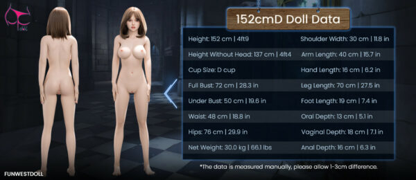 Lily #036 152cm, D-Cup, FunWestDoll, TPE - Imagen 28