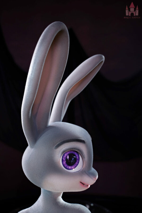 Rabbitie Furry 120, C-Cup, Dolls Castle, Silicona, Coneja Peluda con Pelaje Corporal - Imagen 12
