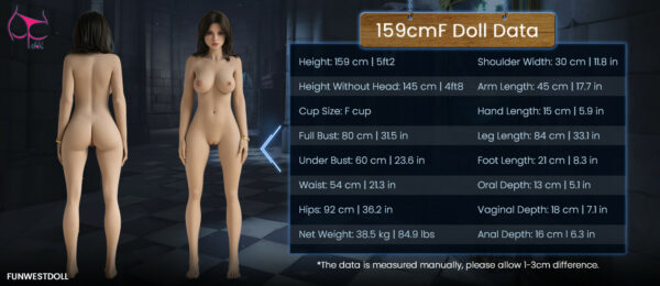Lyra FWD #054 159cm, F-Cup, FunWestDoll, TPE - Imagen 31