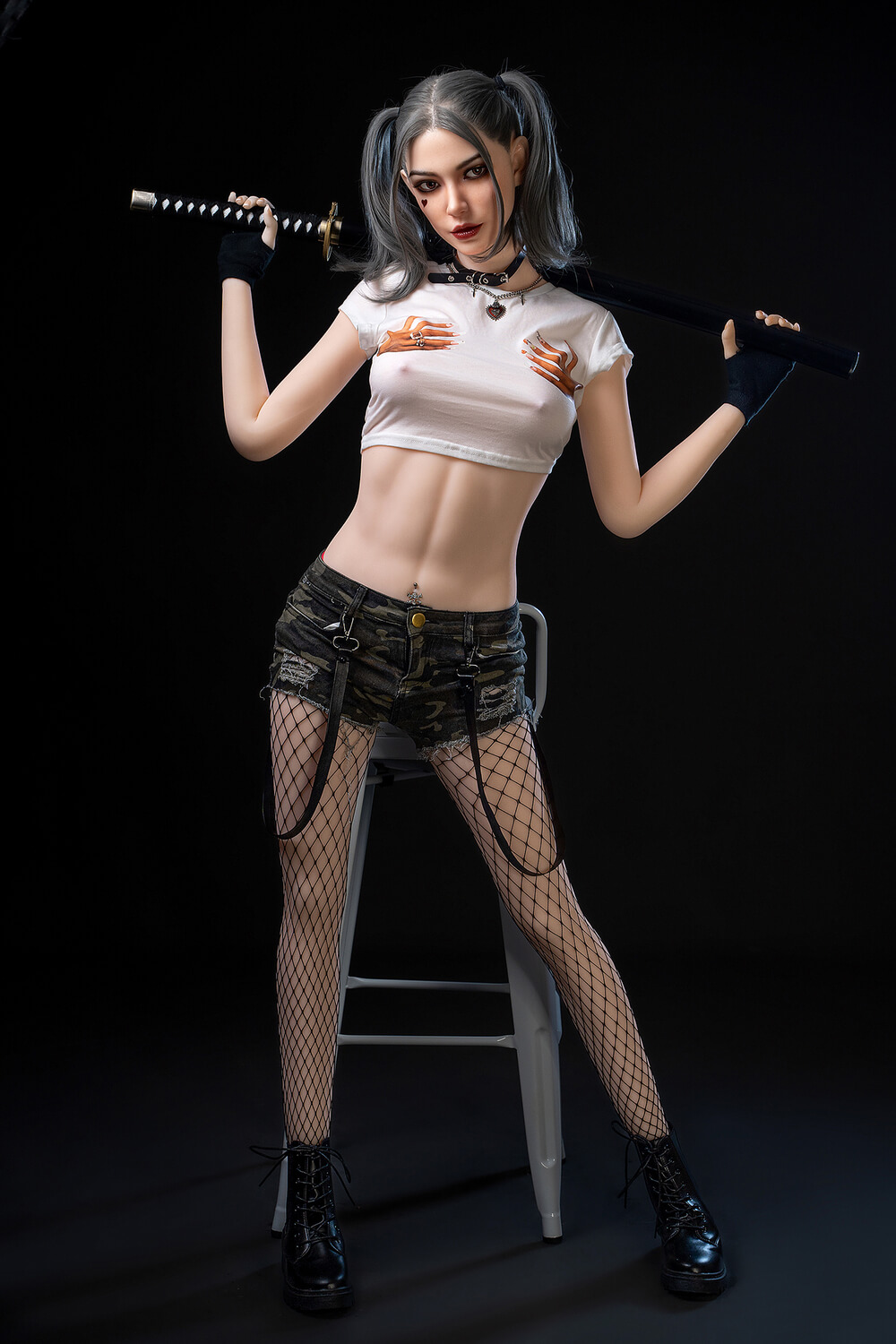 173cm M7, C-Cup, SY Doll, Híbrida, M Series, Harley Quinn Cosplay - Imagen 4