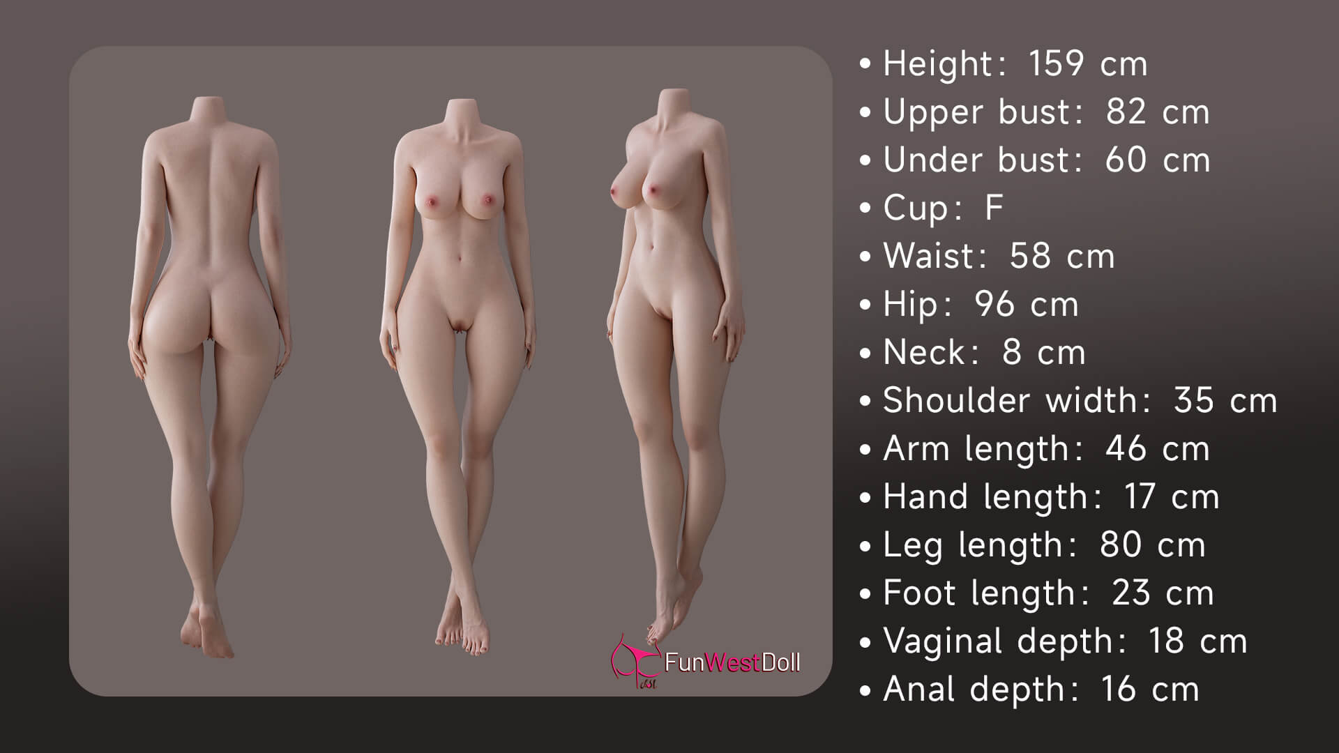 Chloe #035SJ 159cm, F-Cup, FunWestDoll, Silicona - Imagen 38