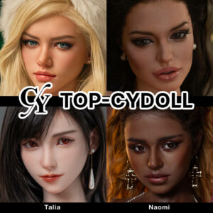 Cabeza sola para sex doll, TOP-CYDOLL, Silicona
